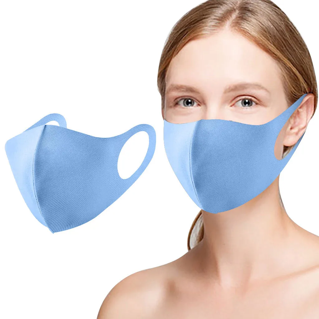 

3PC Face Mask Black Mouth Mask Reusable Mask Washable Mascarillas Face Shield Masque Facial Mask Washable Cubrebocas Mascarilla