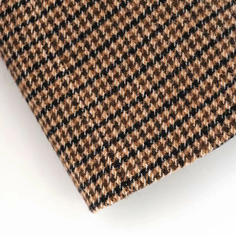 Винтажный Повседневный клетчатый блейзер для женщин модный двубортный офисный