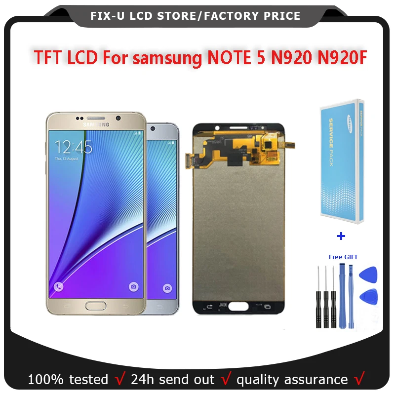 Примечание 5 ЖК дисплей для samsung Galaxy Note N920 N920F Дисплей кодирующий преобразователь