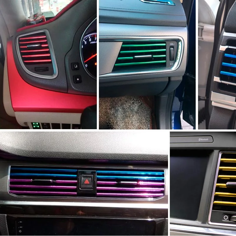 10 шт. автомобильная обшивка на выходе для Kia Rio K2 K3 3 4 Ceed Sorento Cerato Picanto Optima Sportage Soul Carens