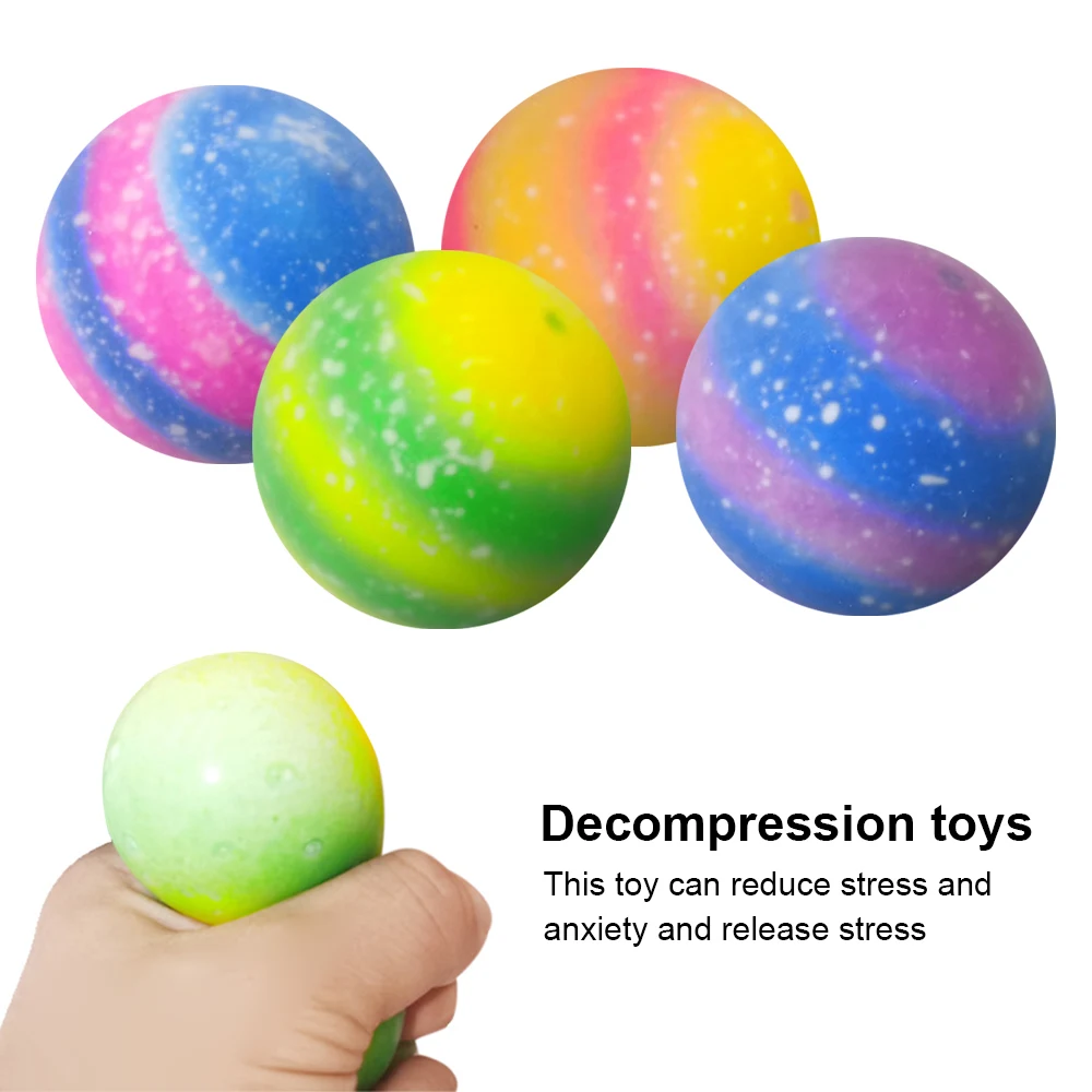 

Разноцветный антистрессовый мяч, игрушка-антистресс, снимает тревогу, для детей и взрослых, сенсорные игрушки с медленным восстановлением ...