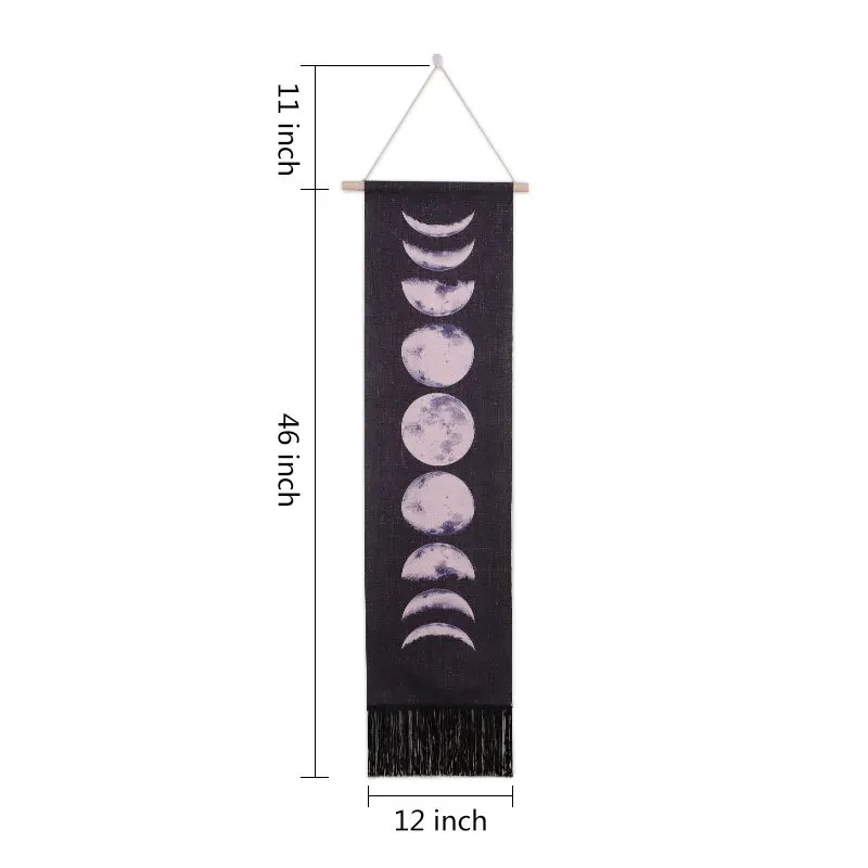 Moon Hanging Tapestry Scenic Cotton Fabric Home Decoration Watt-hour Meter Box Cover Dormitory Hotel Blanket Wall Decor | Дом и сад