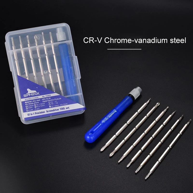 

12 in 1 Multi-function Screwdriver Set Chrome Vanadium Steel Phillips Torx Screwdriver