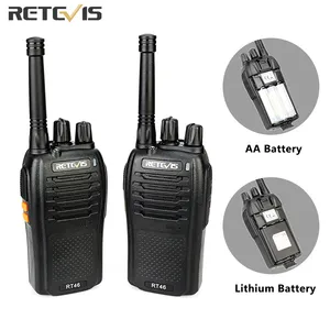 Портативная рация RETEVIS RT46, PMR-радио, PMR446FRS, портативная двухсторонняя радиостанция VOX с зарядкой через Micro-USB, литий-ионный аккумулятор (или AA)