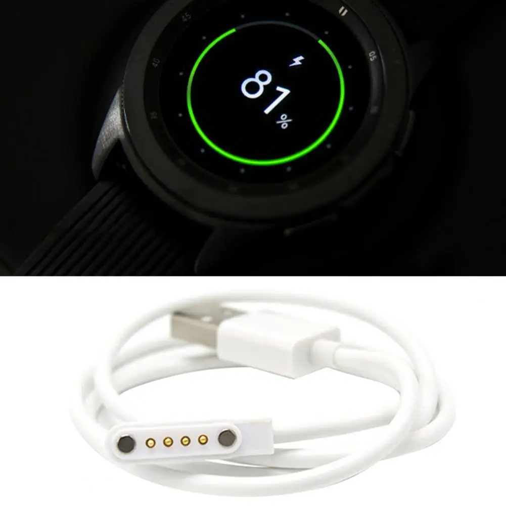 

Charging Cable 4Pin Smart Watch Fast Charging Smart Bracelet Elastic Rubber 80cm Magnetic Charging Cable Bracelet Charger Strap
