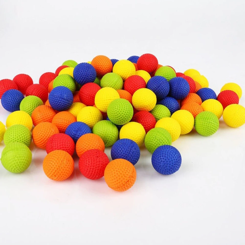 

100pcs Rounds Foam Ammo Refill Replace Bullet Balls Pack Children Kids Toy Compatible For Nerf Rival Blasters Apollo Bullets