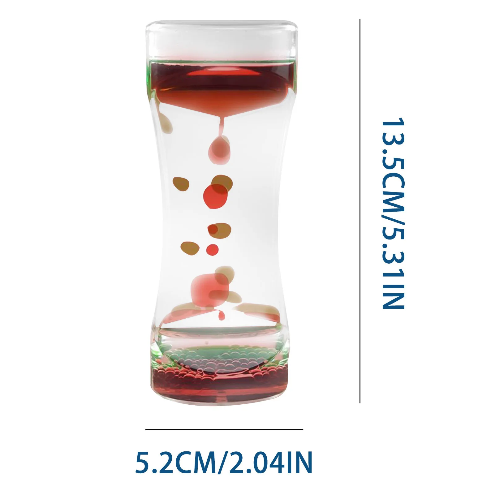 

New decompression oil leak two-color crystal oil drop acrylic decoration crafts time hourglass student gift home decoration #29