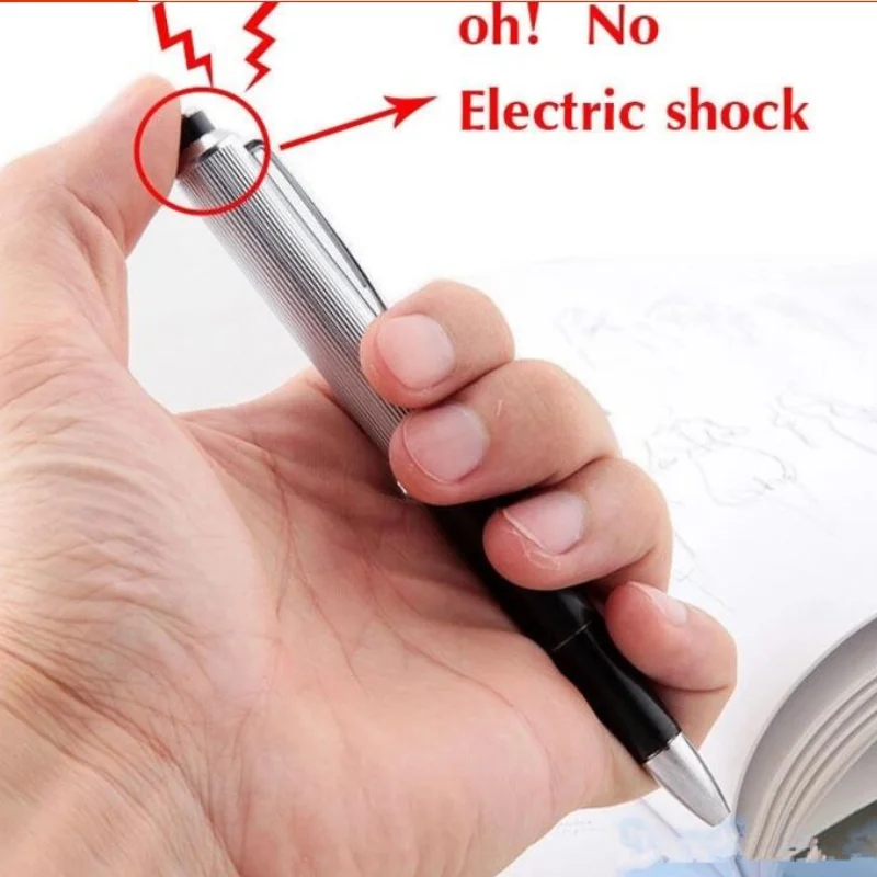 1pcs Creative Electric Shock Pen Toy Utility Gadget Gag Joke Funny Prank Trick Novelty Friend's Best Gift 3