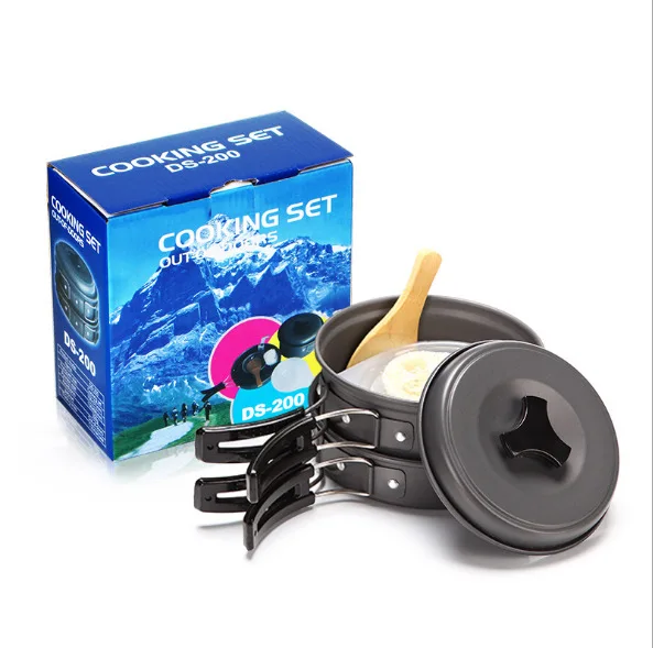 

Outdoor Set Pot Two People 1-2 Couple Portable Picnic Boiler Equipment Camping Camping Field Cooking Utensils