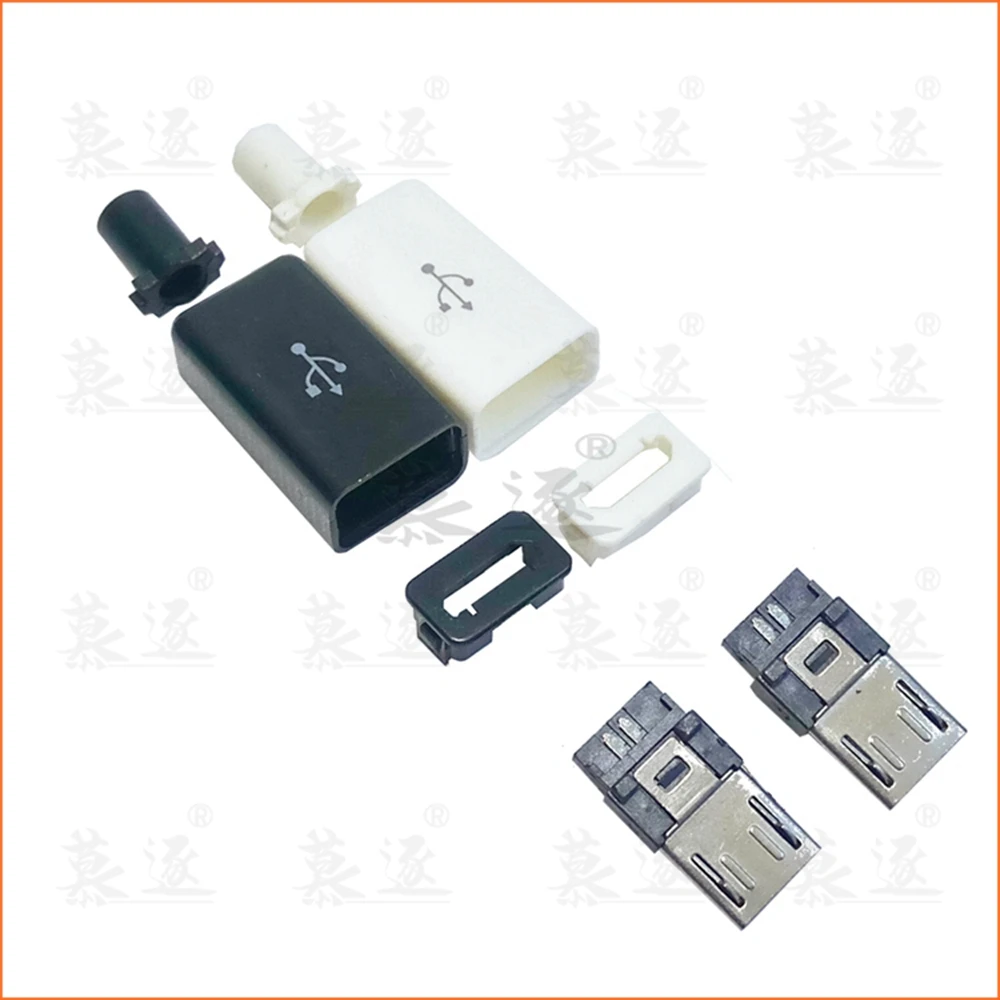 10 шт./лот YT2153 Micro USB 5Pin штекер разъема черный/белый сварочный кабель для передачи