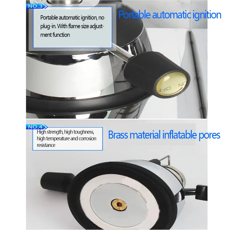 

Gas Stove Coffee Maker Gas Stove Desktop Gas Butane Burner Heater Suitable for Siphon Moka Pot