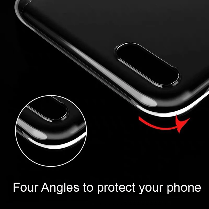 Прозрачный чехол для телефона iPhone 7 X Мягкий силиконовый прозрачная задняя крышка