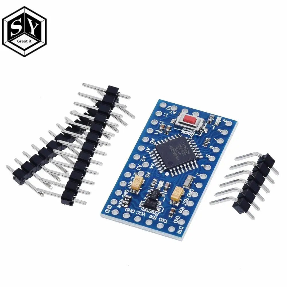 Pro Mini 328P-AU 3V3 Отлично это 1 шт. с Загрузчиком Pro Mini ATMEGA328P 328 мини ATMEGA328 5 В/16 МГц для arduino - Цвет: Pro Mini 328P-AU 3V3