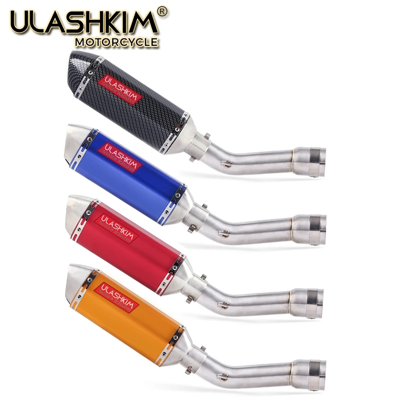 

Exhaust Slip On For YAMAHA FZ1 N S F FZAER FZ1N FZ1000 ZX1000 2005 To 2016 Motorcycle Exhaust Escape Muffler Middle Link Pipe