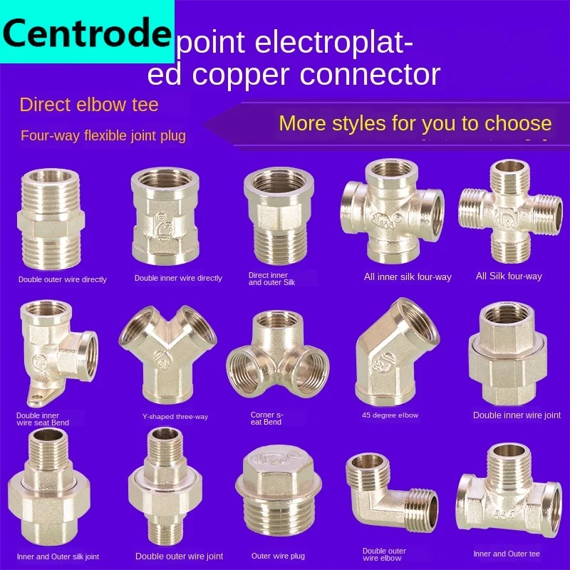 1/2 дюйма медный тройник из нержавеющей стали налокотник с прямым покрытием