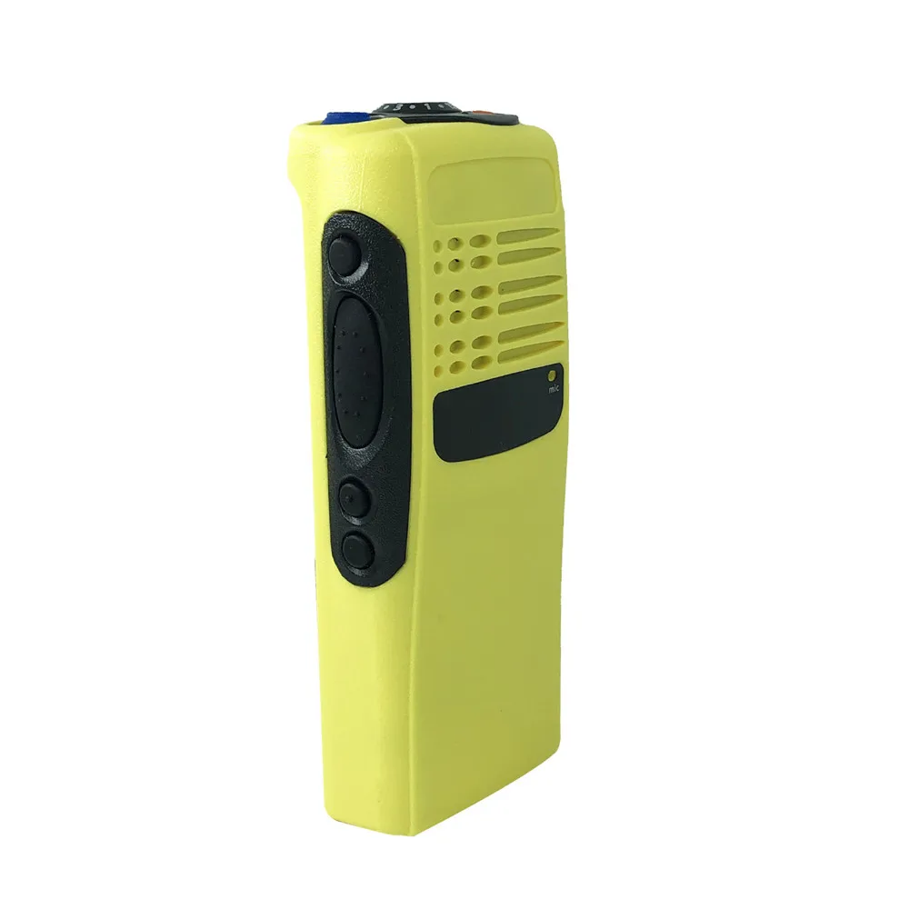 PMLN4216 Walkie Talkie Replacement Front Housing Case Kit For GP328 GP340 MTX900 PRO5150 PRO5350 PTX700 HT750 Radios Yellow
