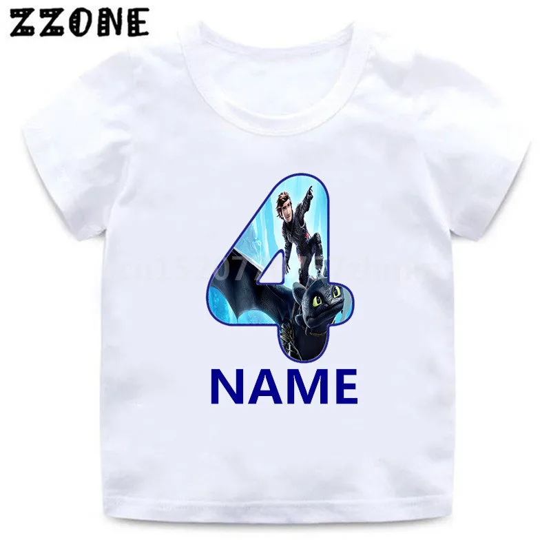 Детская футболка с рисунком из мультфильма Как приручить дракона для мальчиков и