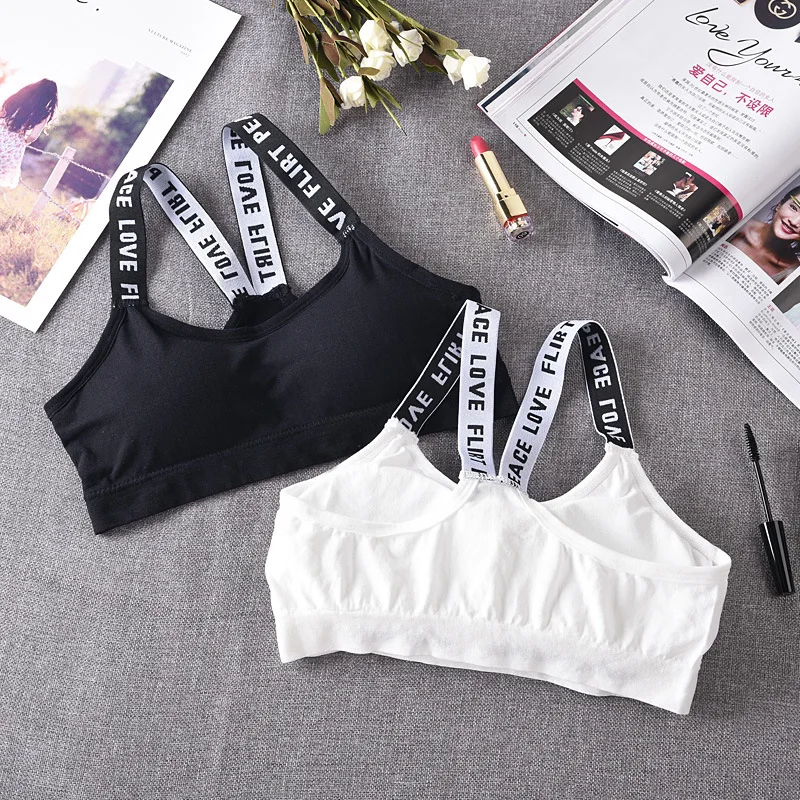 Подростков Бюстгальтер пуш ап бюстгальтер мягкий спортивный для девочек