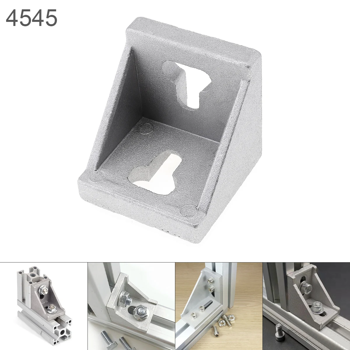 

45 Aluminum Corner 45x45 L Shape Right Angle Support Connector Extrusion Industrial Aluminum Profile