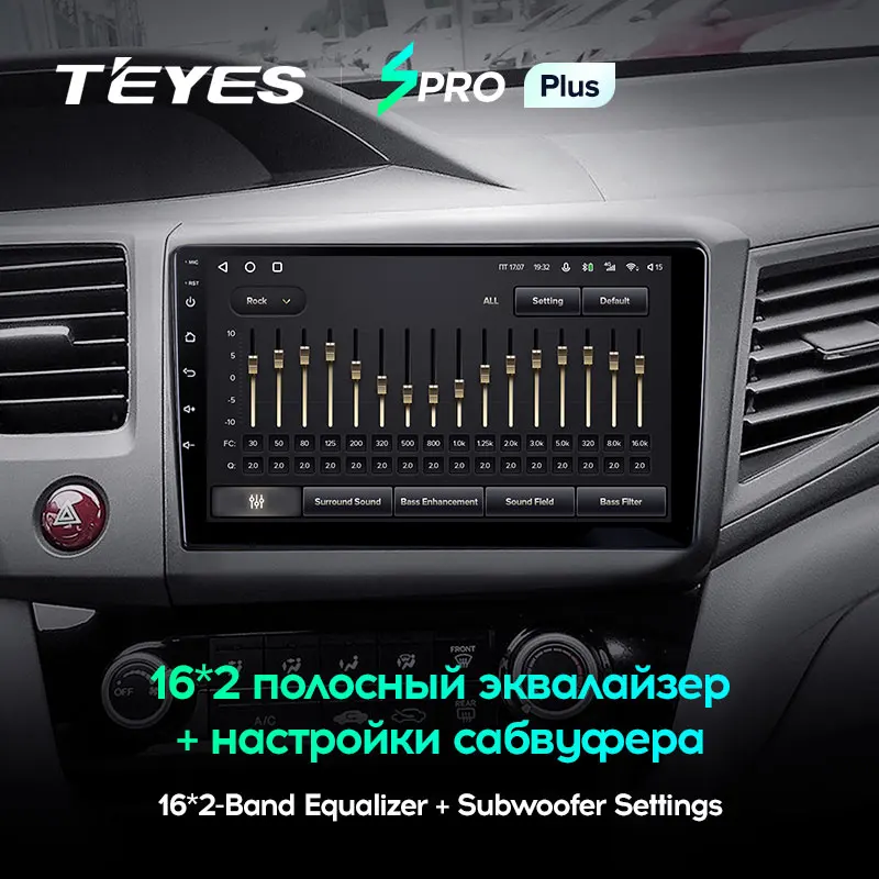 TEYES SPRO Plus Штатная магнитола For Хонда Цивик 9 Honda Civic FB FK FD 2011 2015 Android 10 до 8 ЯДЕР 4 + 64ГБ