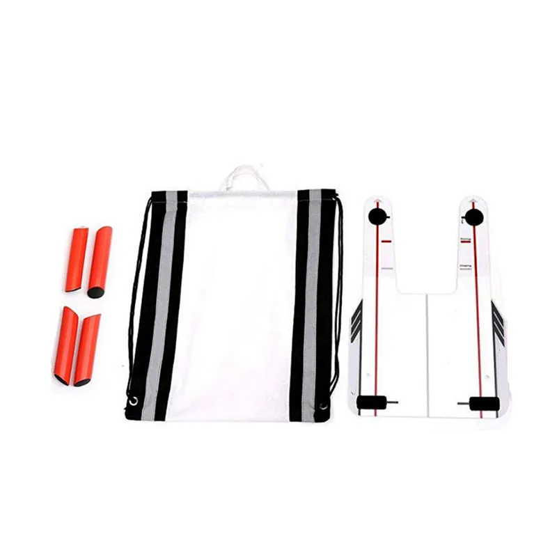 

Golf Speed Trap Base 4 Red Speed Rods Coach Mirror Golf Swing Trainer Shape Shots Swing Practice Mirror with Carry Bag
