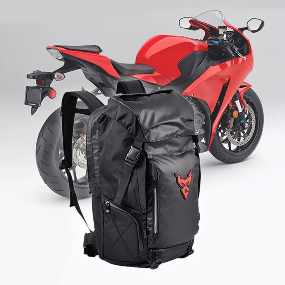 Motorcycle Backpack Travel Waterproof Helmet Backpack Large Capacity Helmet Holder Storage Bag for Sports Outdoor Activities enlarge