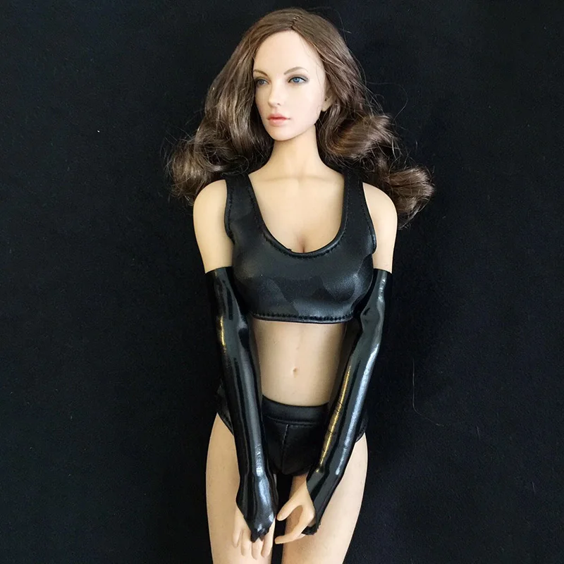 

12 "movable doll body doll accessories 1/6 PH female hand sleeve wristband clothes female sense temptation gloves clothing