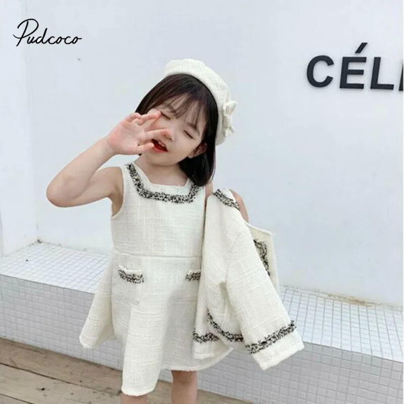 Pudcoco/комплекты одежды для маленьких девочек однотонное пальто с длинными