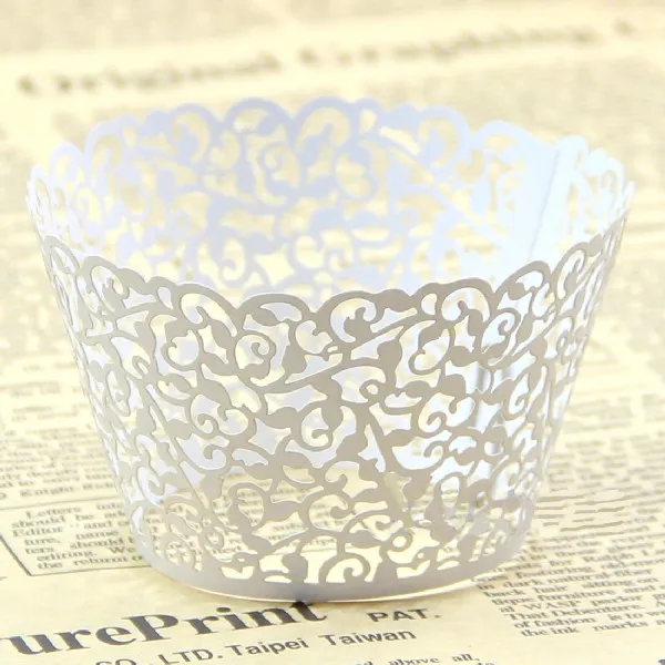

50pcs Laser Cut Cupcake Wrappers Decor Wedding Birthday Party Decoration Baby Shower Wrap Shipment within 24h