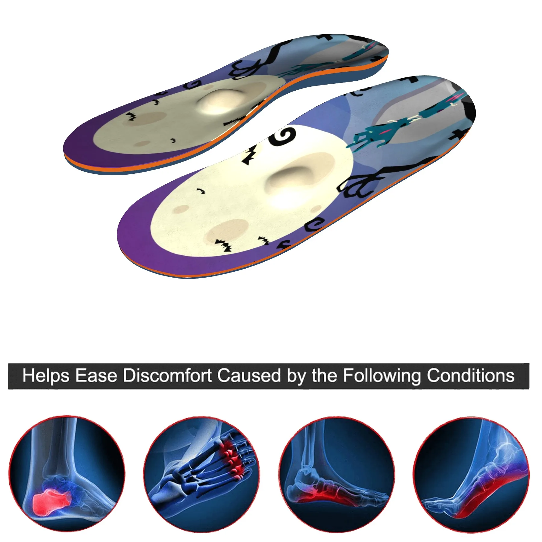 

Ортопедические стельки с поддержкой свода стопы, коррекция плоскостопия, устранение боли в пятке, вставки для обуви