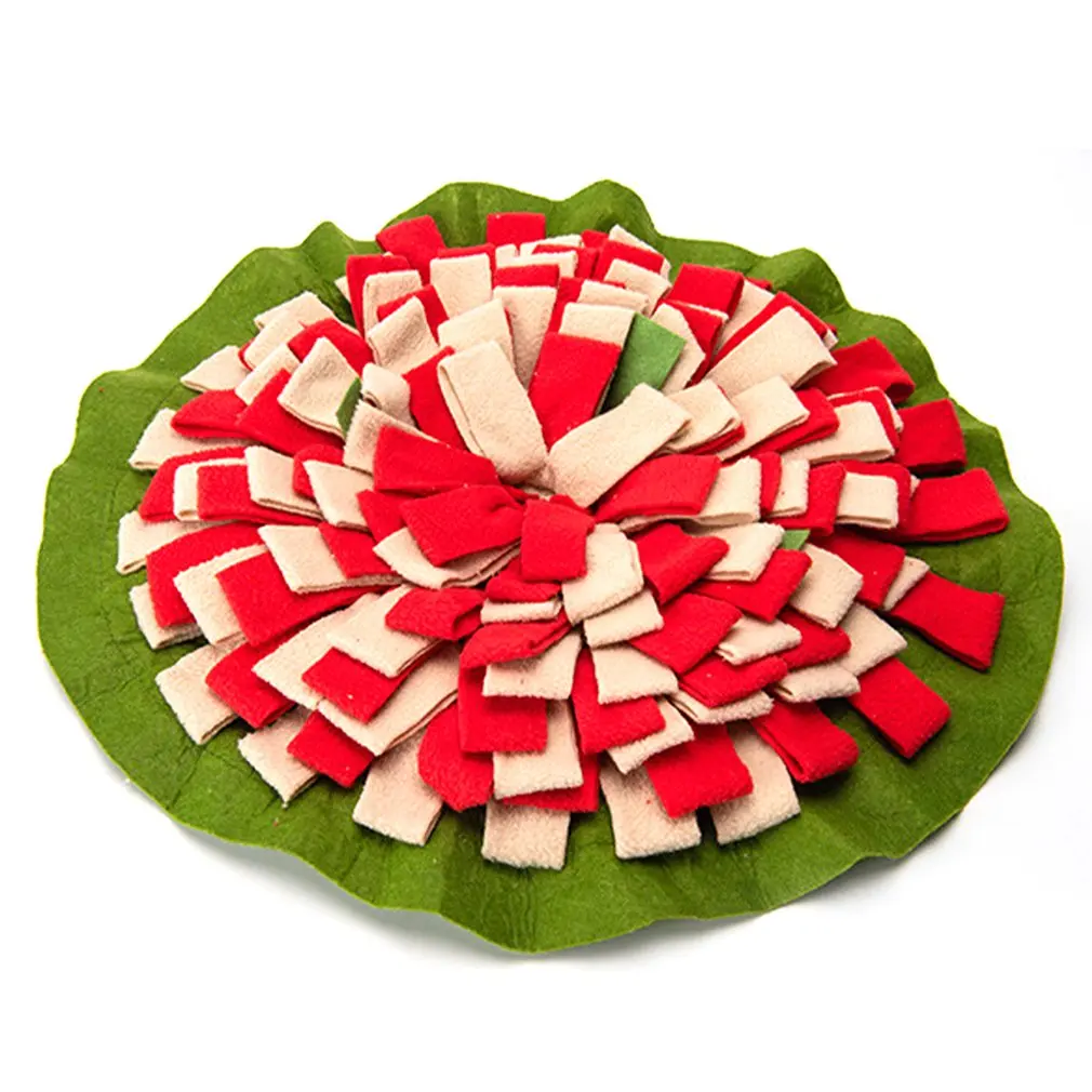

Dog Snuffle Mat Toys Increase IQ Nose Smell Training Blanket Puzzle Puppy Slowing Feeding Intelligence Games Feeding Food Toy