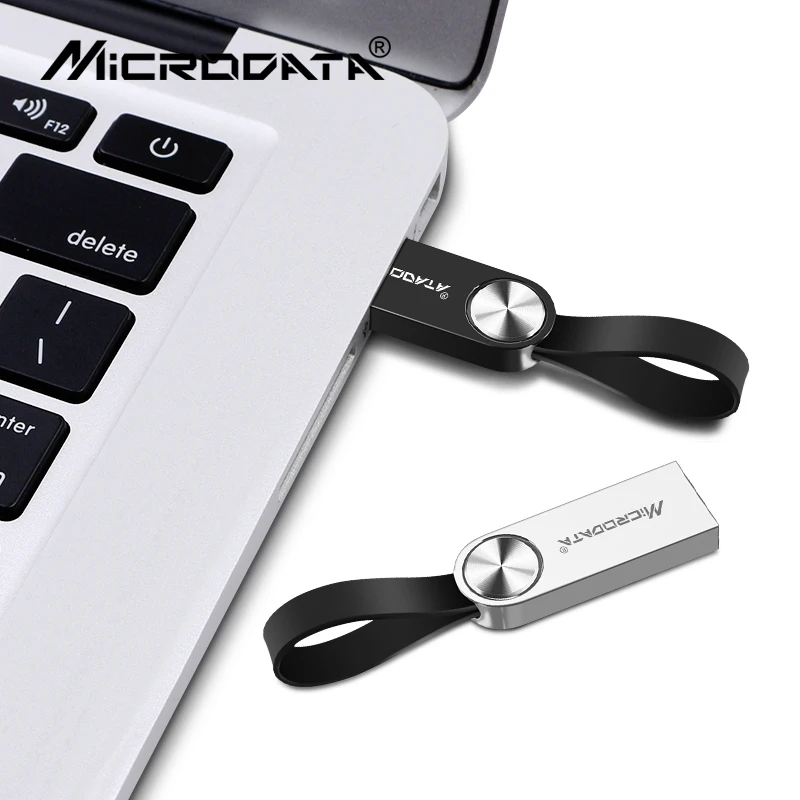 Серебристый/черный металлический флеш-диск usb 2 0 32 ГБ 16 высокоскоростной