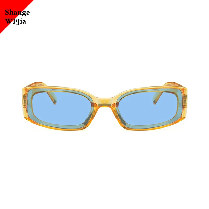 Фото Роскошные Дизайнерские Квадратные Солнцезащитные очки женские желтые синие lunette