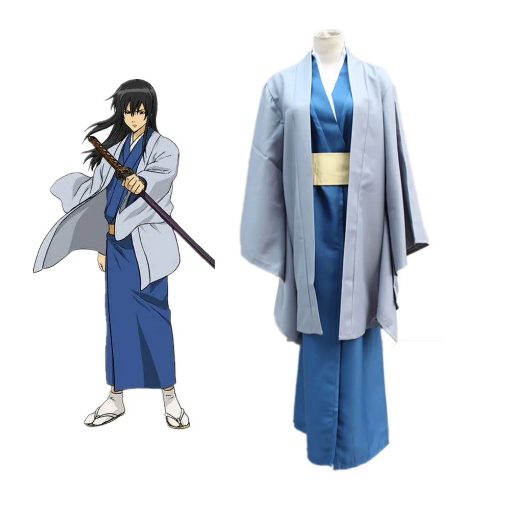 Костюм-кимоно для косплея из аниме гинтама Серебряная душа кацура полный