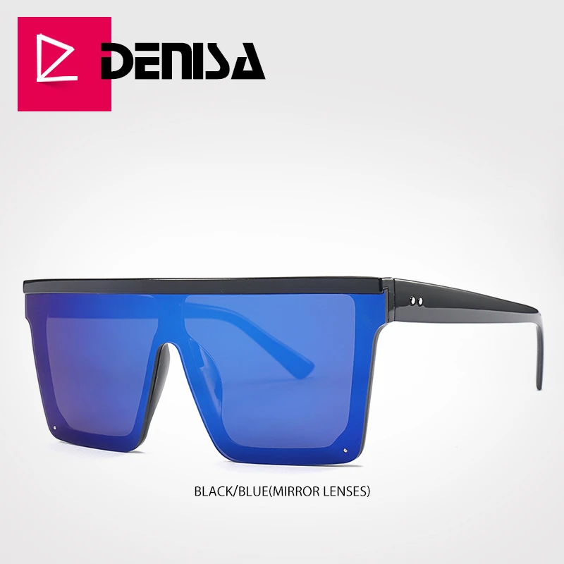 Модные большие квадратные солнцезащитные очки DENISA для женщин негабаритные