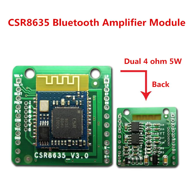 New CSR8635 Dual Bluetooth 4.0 /4.1 5W Amplifier Board Audio 4.1 Receiver Module with Call Function | Компьютеры и офис