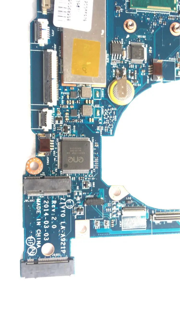 

KEFU For Lenovo YOGA 2 13 ZIVY0 LA-A921P Laptop Motherboard CPU I3 4030U 4G Memory 100% Test Work FRU 5B20G19211