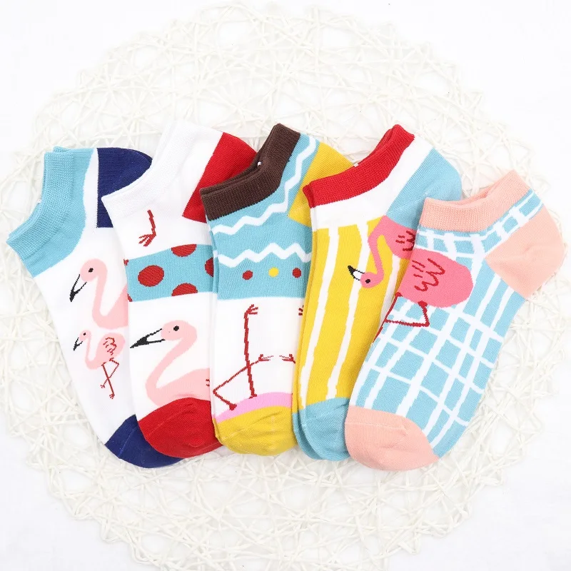 

5 pairs socks Fashion Cartoon Character Cute Short Socks Women Harajuku Cute Patterend Ankle Socks Ankle Funny Socks