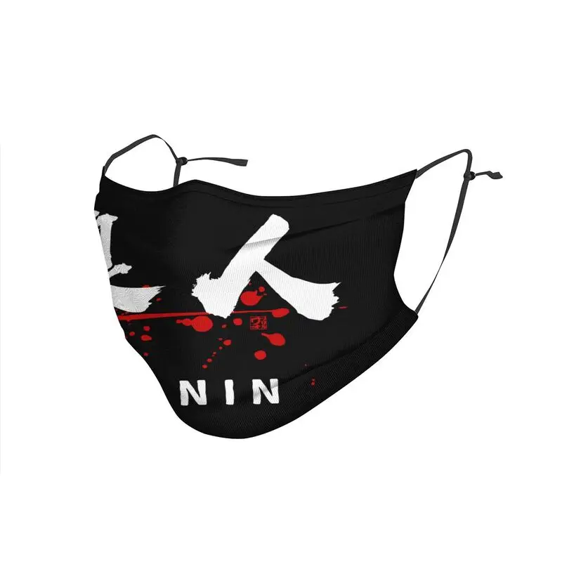 Маска многоразовая каллиграфическая Ronin с символом Кандзи для японского самурая