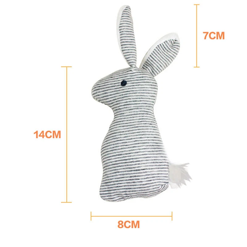 Rabbit Baby Plush Toys BB Bunny Rattle Infant Ring Bell Crib Sound Cute Animal Bebe Newborn Toy Infant Baby Rattle Toys