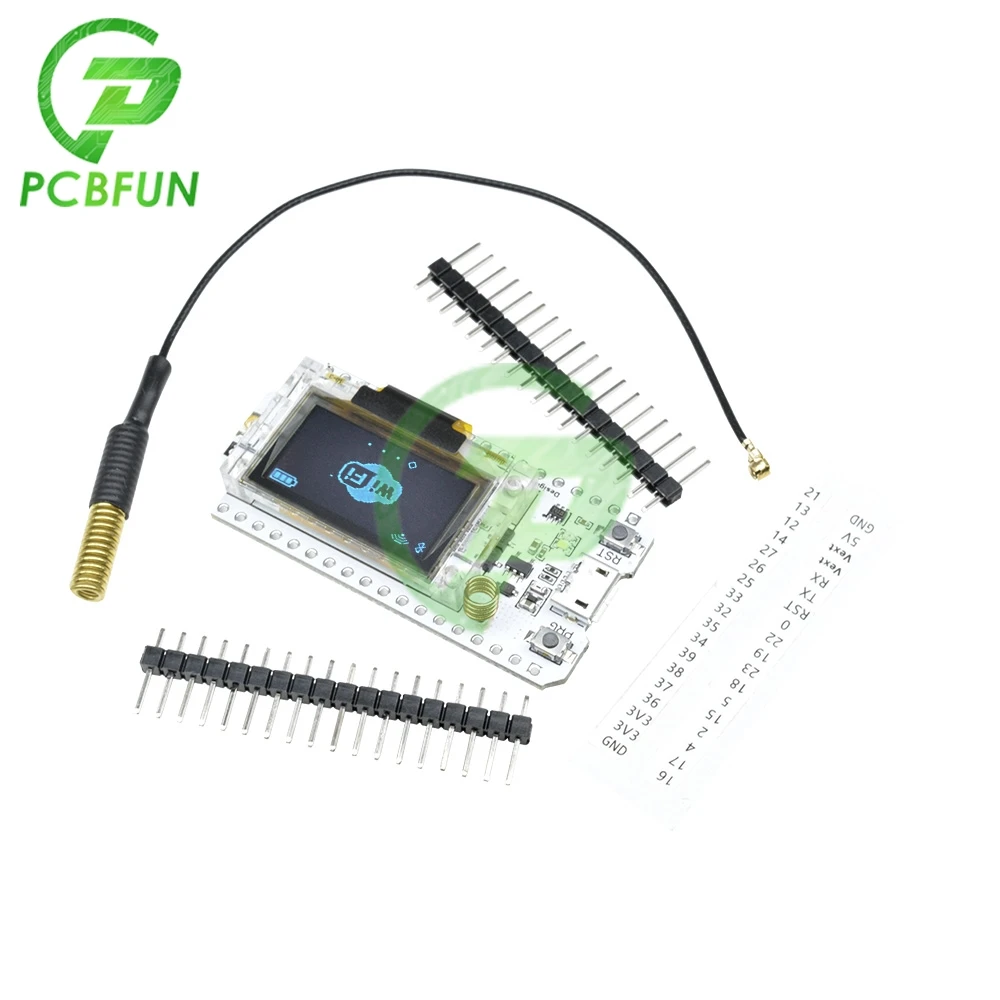 Макетная плата LoRa ESP32 3 В 7 в SX1278 0 96 OLED Wi Fi Bluetooth Knot 430 470 МГц 802 11 b/g приемопередатчик