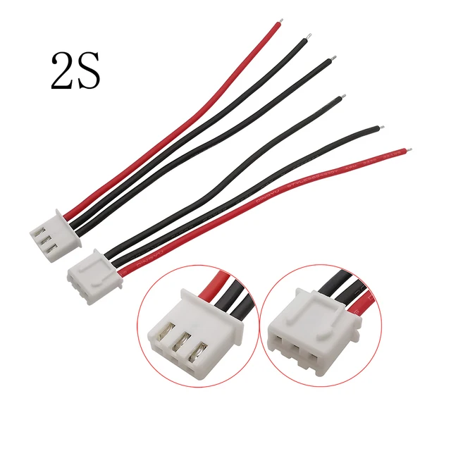 

5 шт. JST XH2.54 гнездовой разъем 22AWG XH 2,54 мм Шаг 1S 2S 3S 4S 6S 7S LiPo батарея баланс зарядное устройство разъем кабеля разъемы