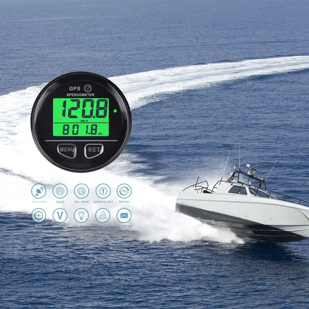 GPS Спидометр цифровой Searon счетчик скорости водонепроницаемый высокоскоростной