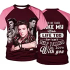 Футболка Мужскаяженская с 3D-принтом короля Элвиса Пресли, в стиле рок, SW43