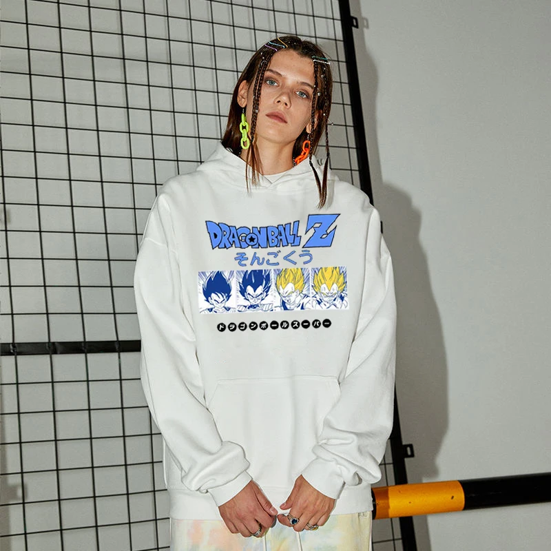 Свитшот женский с капюшоном и принтом Драконий жемчуг | Мужская одежда