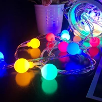 christmas balls led lights garlands new year 2023 home decor globe string lights 8 mode 10m plug operated