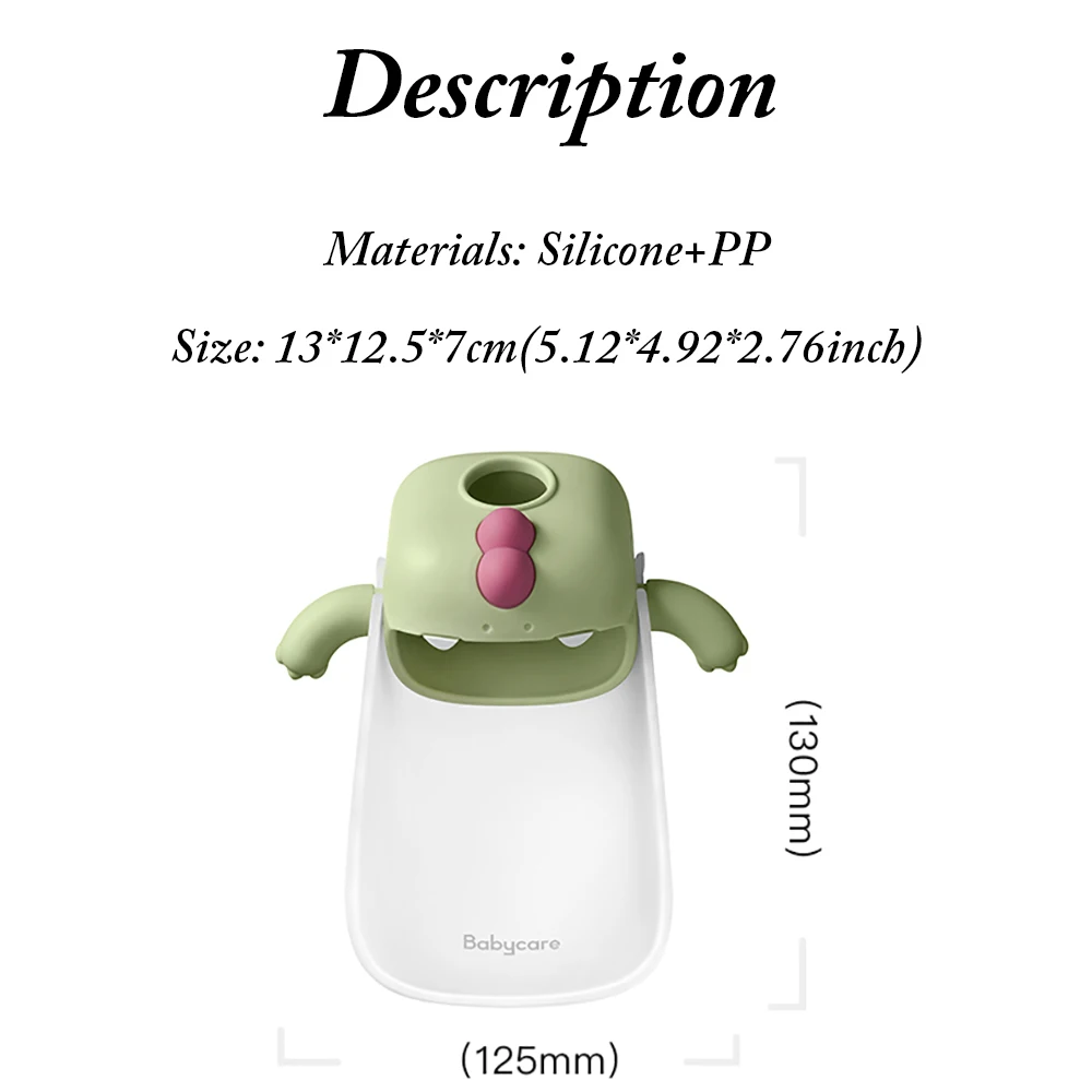 bc babycare dinosaur silicone faucet extender water saving kids hand washing water tap extender bathroom accessories 2 sockets free global shipping