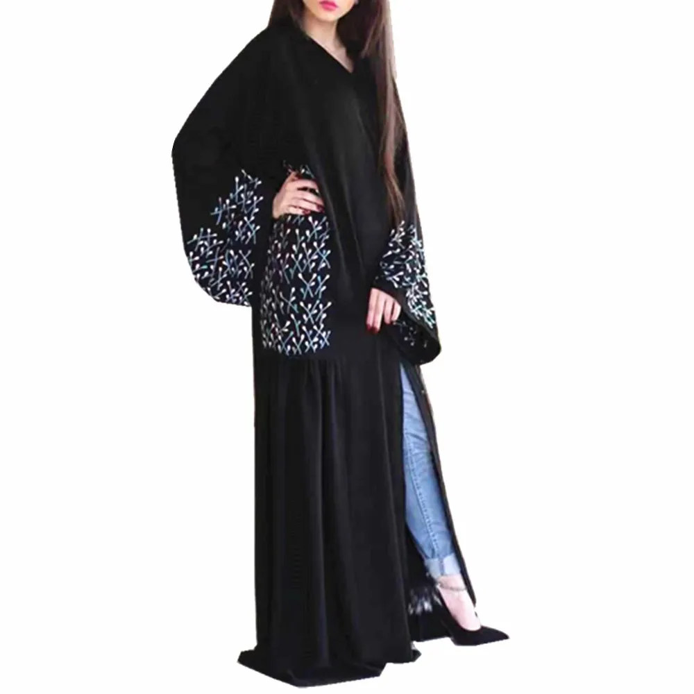 Новое поступление 2019 г. мусульманское турецкое платье с красивым принтом модная