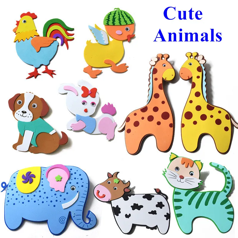 3D наклейки из вспененного этилвинилацетата игра головоломка сделай сам милая