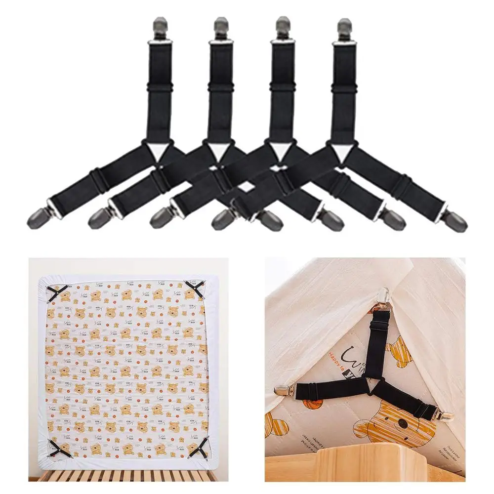 Подтяжки для простыни подтяжки регулируемые эластичные зажимы матраса Натяжной